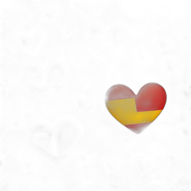 heart with spain colors emoji