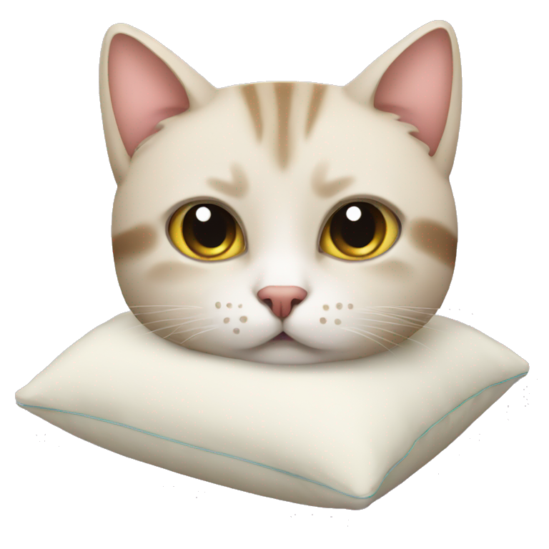 Cat emoji pillow online