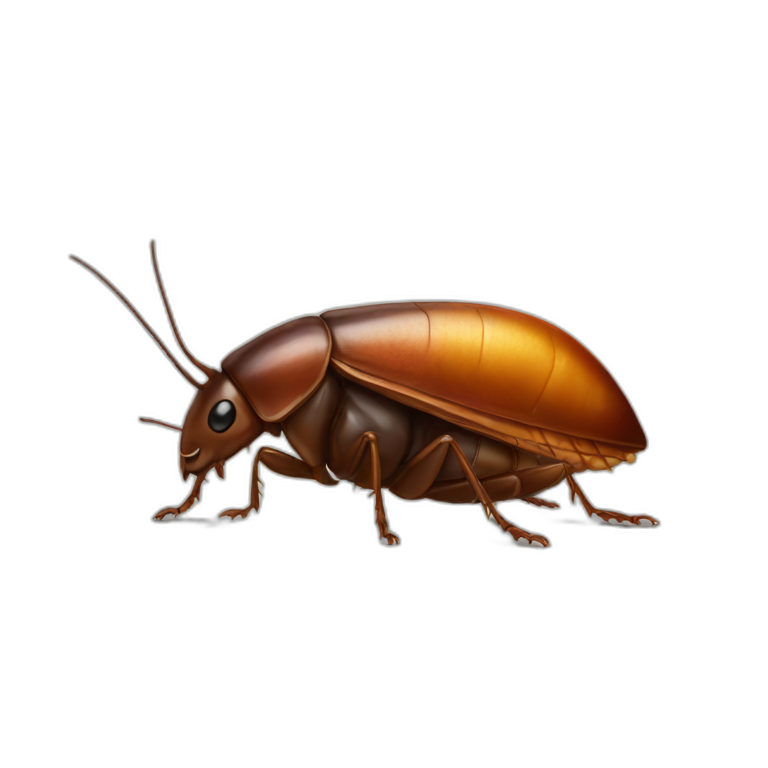 Cockroach with a crown emoji