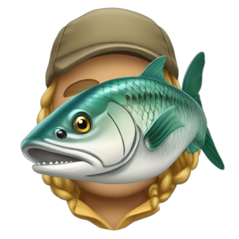 Jeune pêcheur tarpon emoji