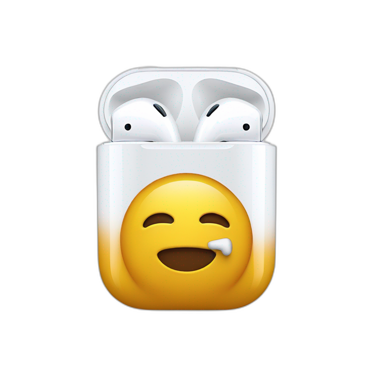 AirPods sur un iPhone  emoji