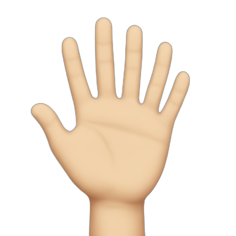 Promise hand  emoji