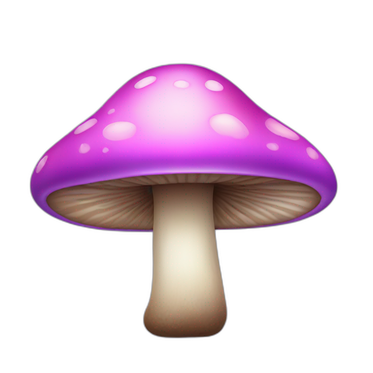 Purple Pink mushroom emoji