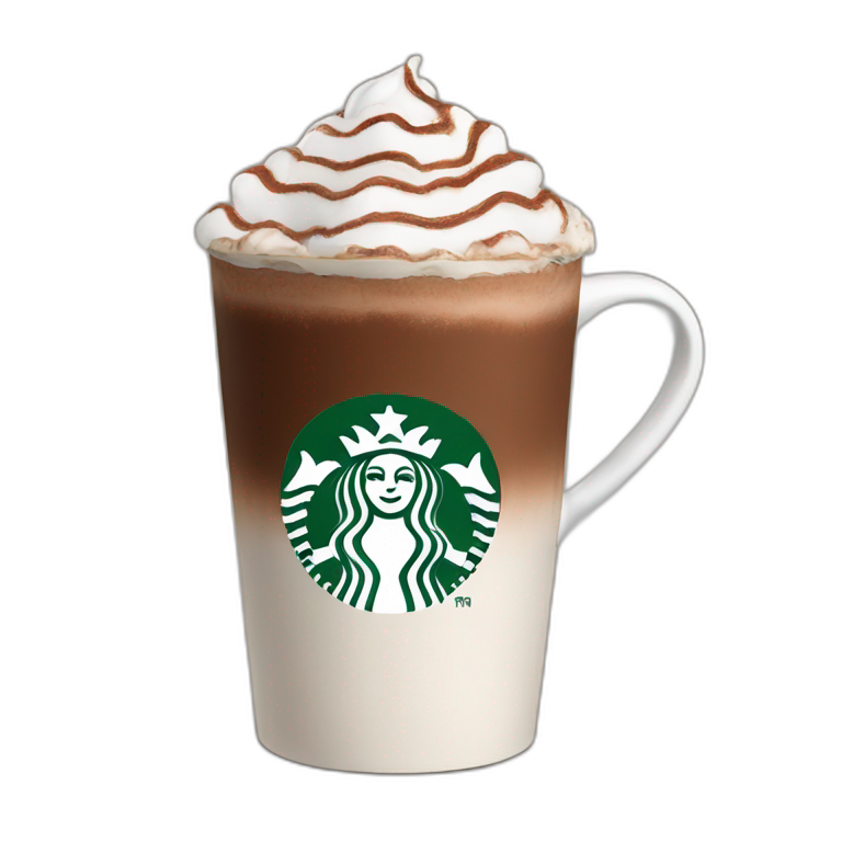 Starbucks hot chocolate emoji