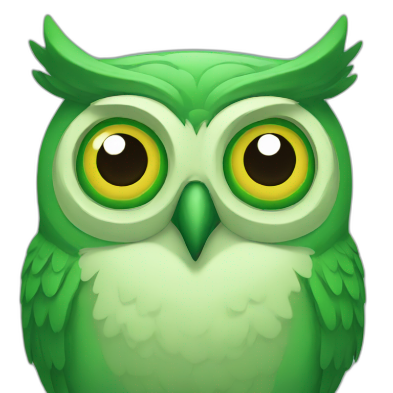 green owl emoji
