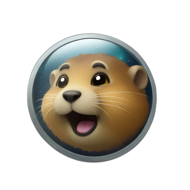 space gopher in space emoji