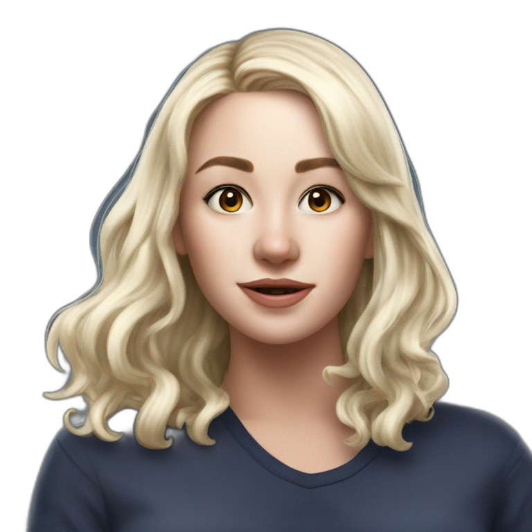 blonde girl with medium hair emoji