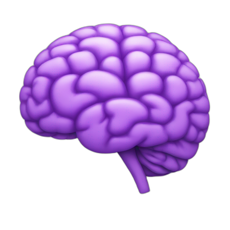 Light purple brain emoji