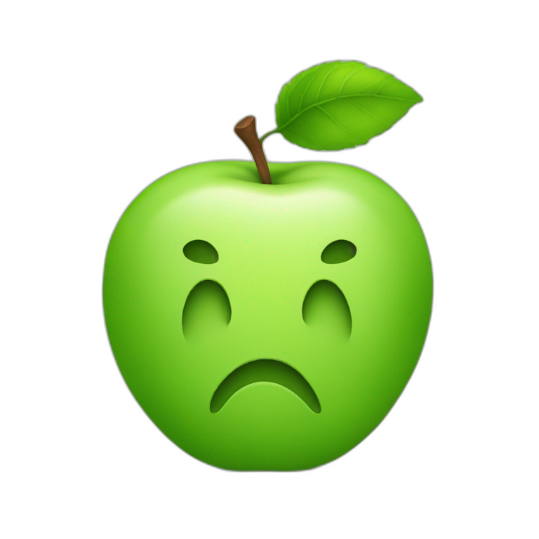 green apple emoji