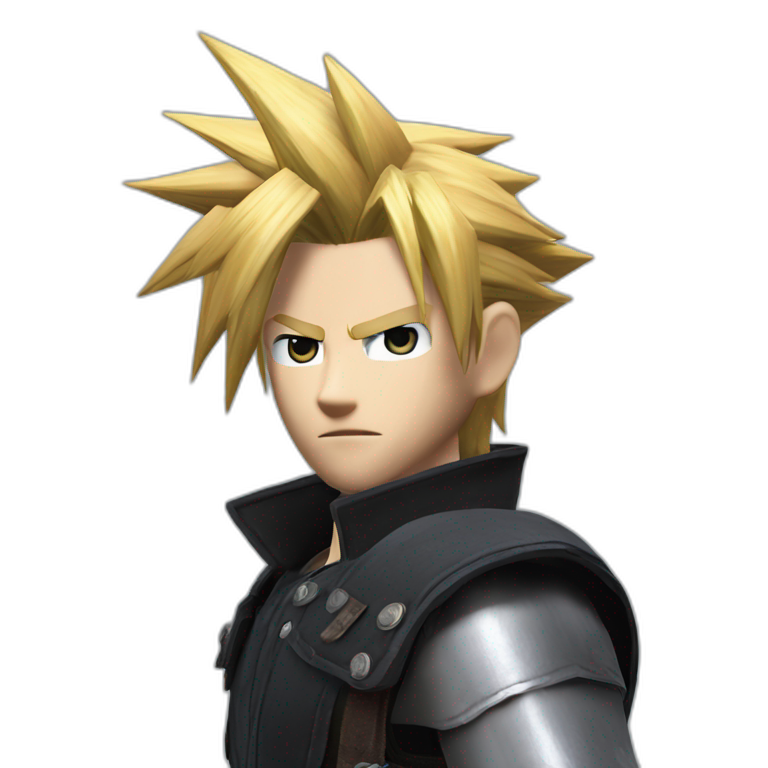 Final fantasy 7 remake cloud strife emoji