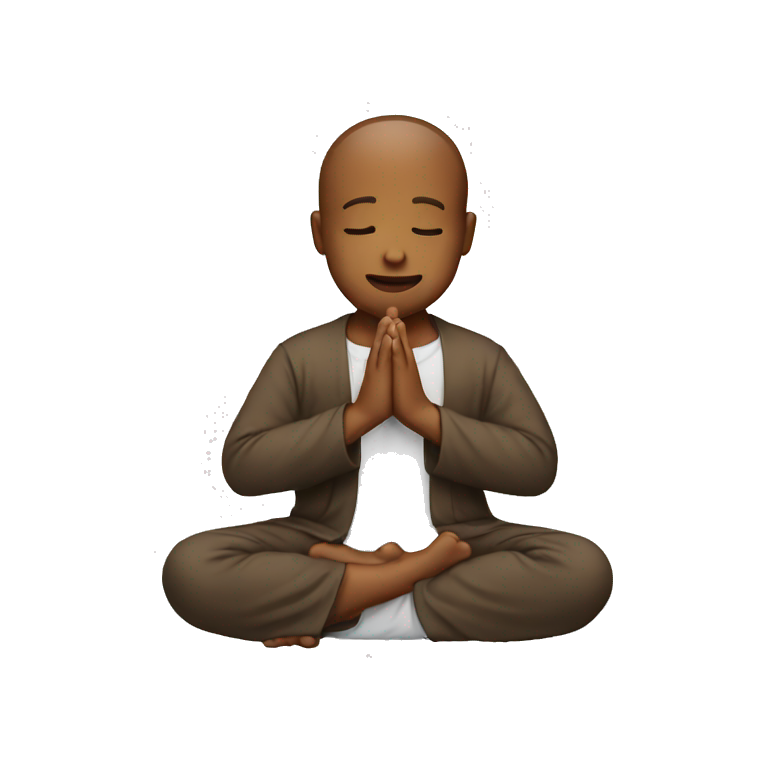 an emoji praying with his hands open emoji