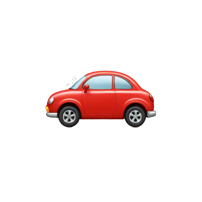 Little red car from front emoji