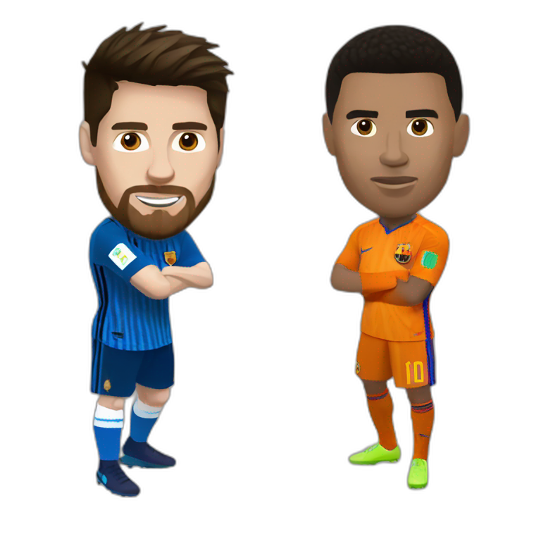 Messi vs Ronaldo emoji