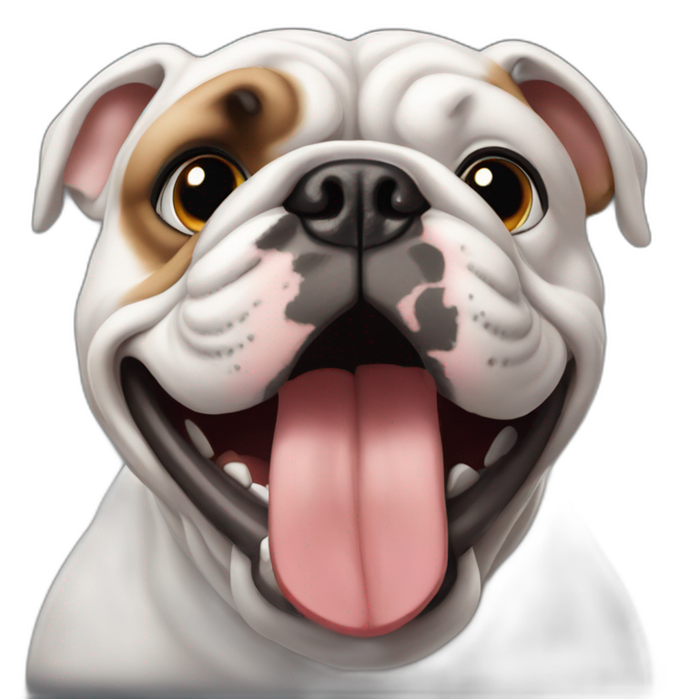 Bulldog frances atigrado emoji
