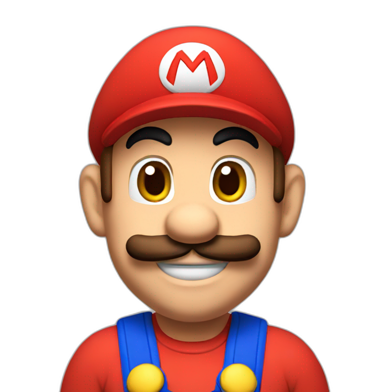 super Mario with a red cap emoji
