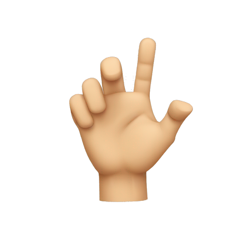 Pointing hand emoji