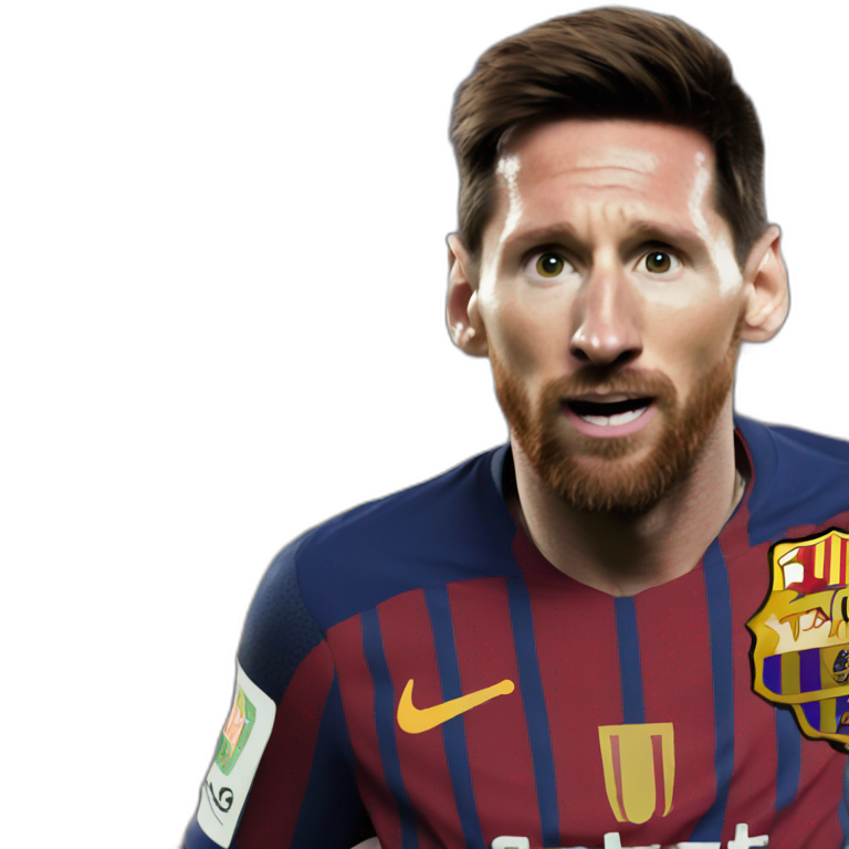Messi amazed  emoji