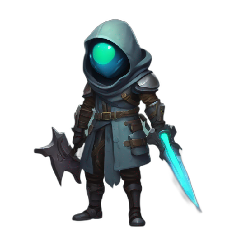alien assassin futuristic roguelike rpg style inspired by slay thee spire emoji