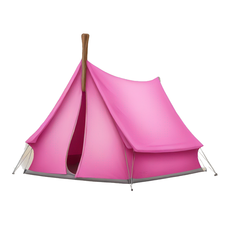 Pink camping tent emoji AI Emoji Generator