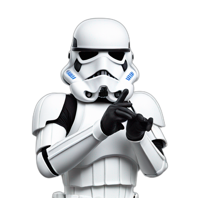 Storm trooper ok hand gesture emoji