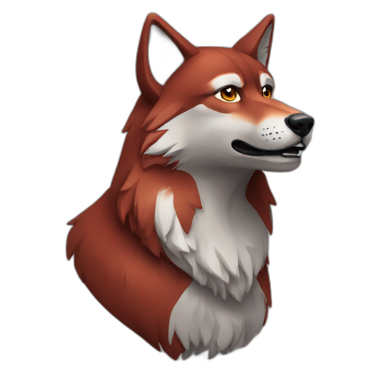 Red Wolf emoji emoji