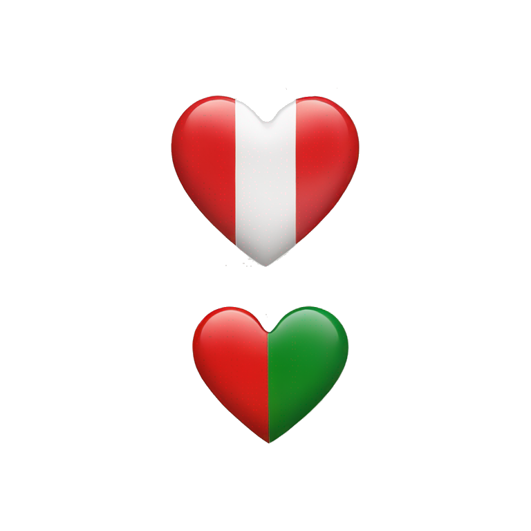 mix flag Italy and a heart emoji