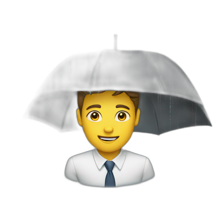Rainy office day emoji