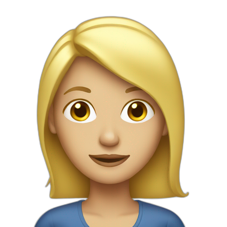 blond laptop woman emoji