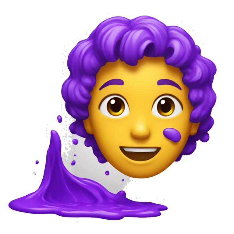 a splash of purple paint emoji