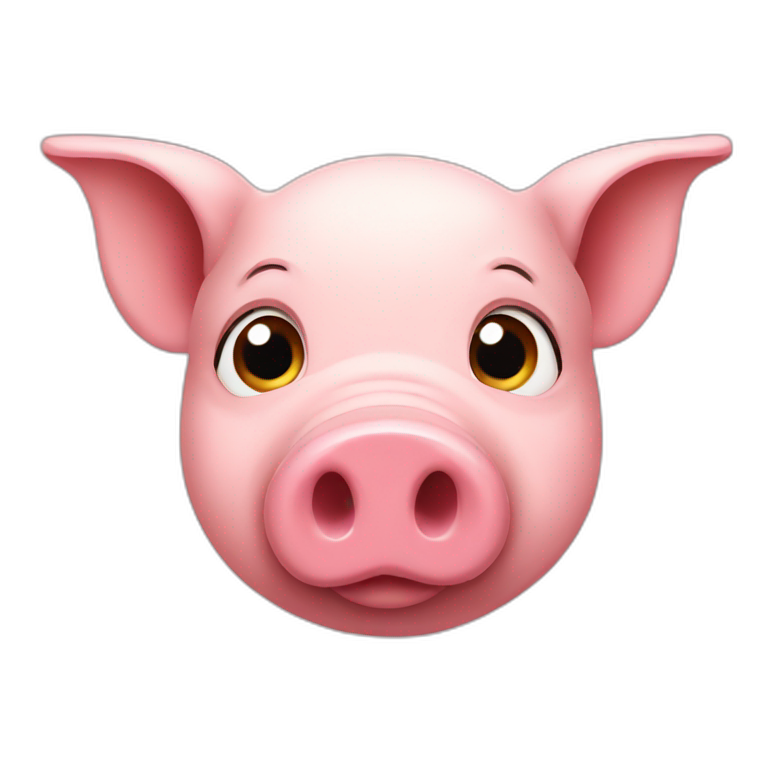 pig with no sign emoji