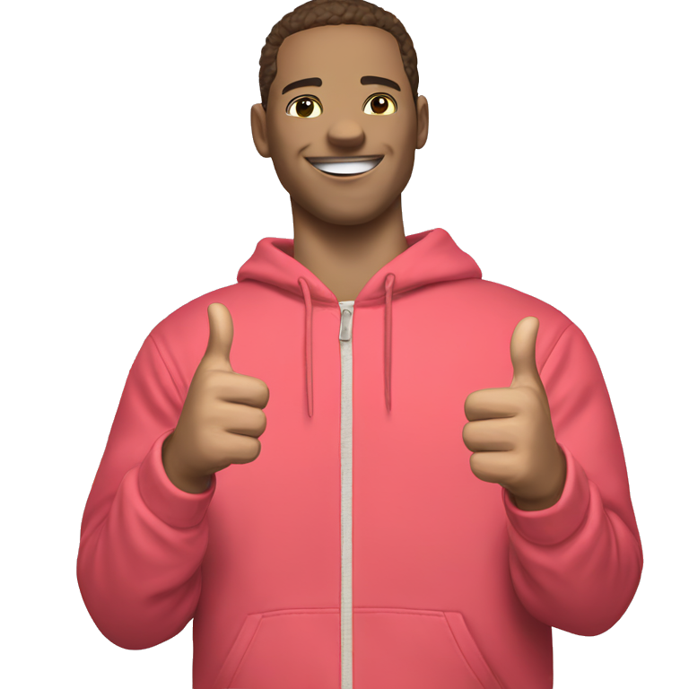 "confident boy thumbs up" emoji