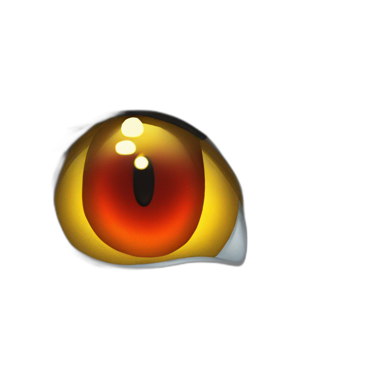 eerie yellow-eyed lone figure emoji