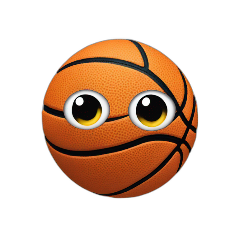 Basketball mit Augen emoji