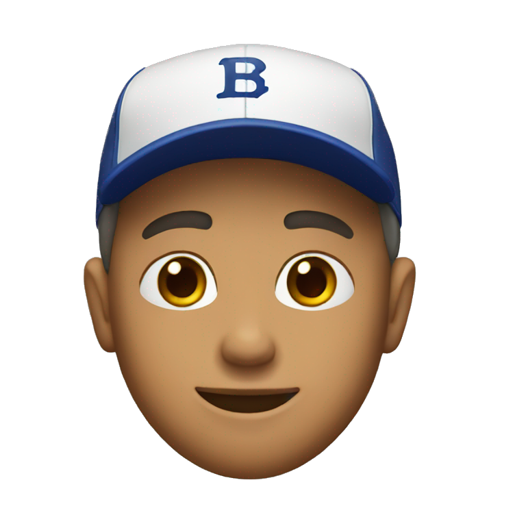 guy with a baseball hat emoji