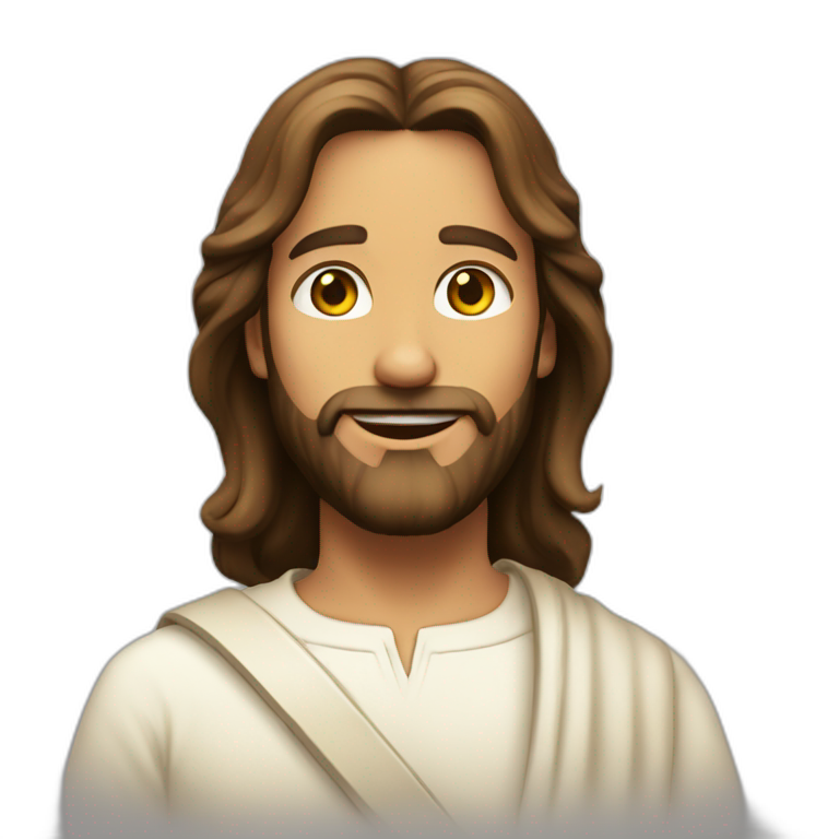 A Loving Jesus Who Sends Hearts of Love emoji