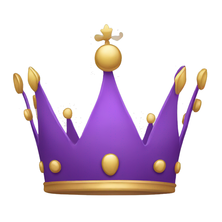 simple purple crown emoji