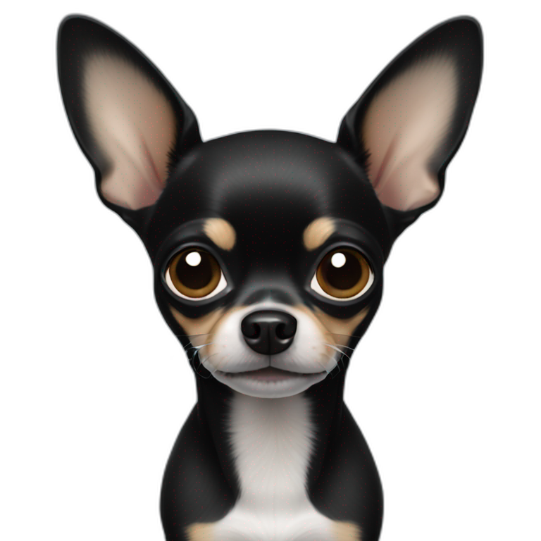 black chihuahua emoji