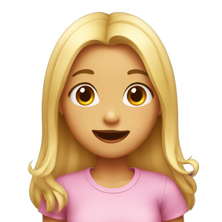 Girl with tongue out emoji