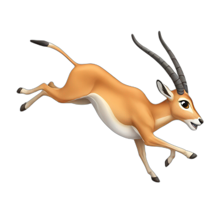 running gazelle emoji