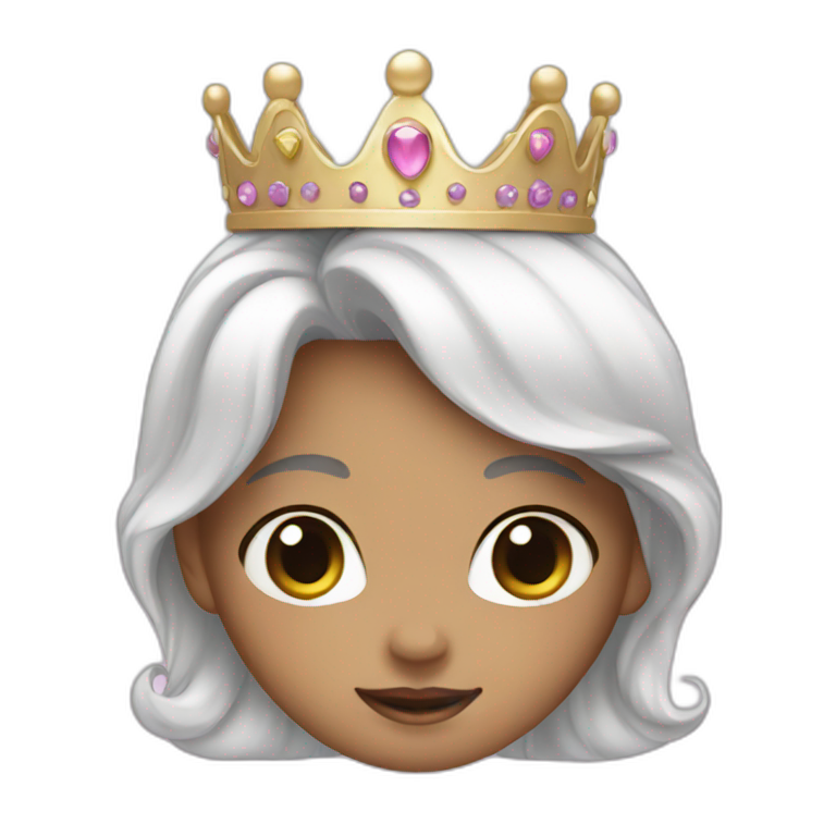 A cute little princess emoji