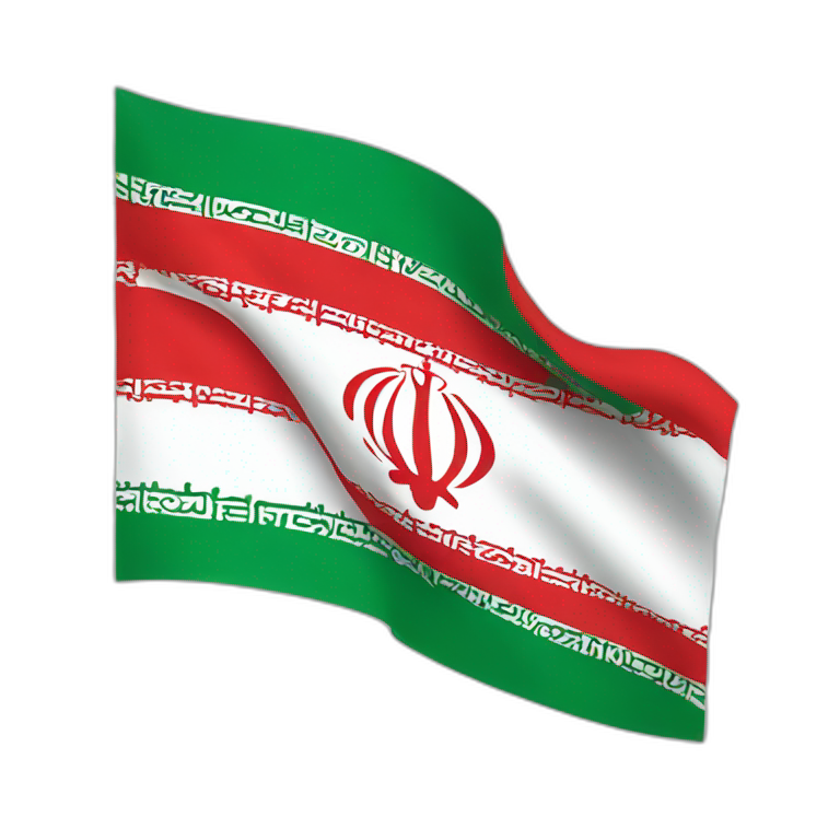 new-flag of iran emoji