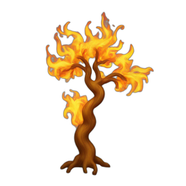 flaming dancing tree emoji