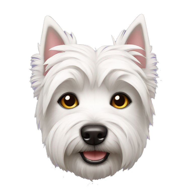 A Westie dog emoji