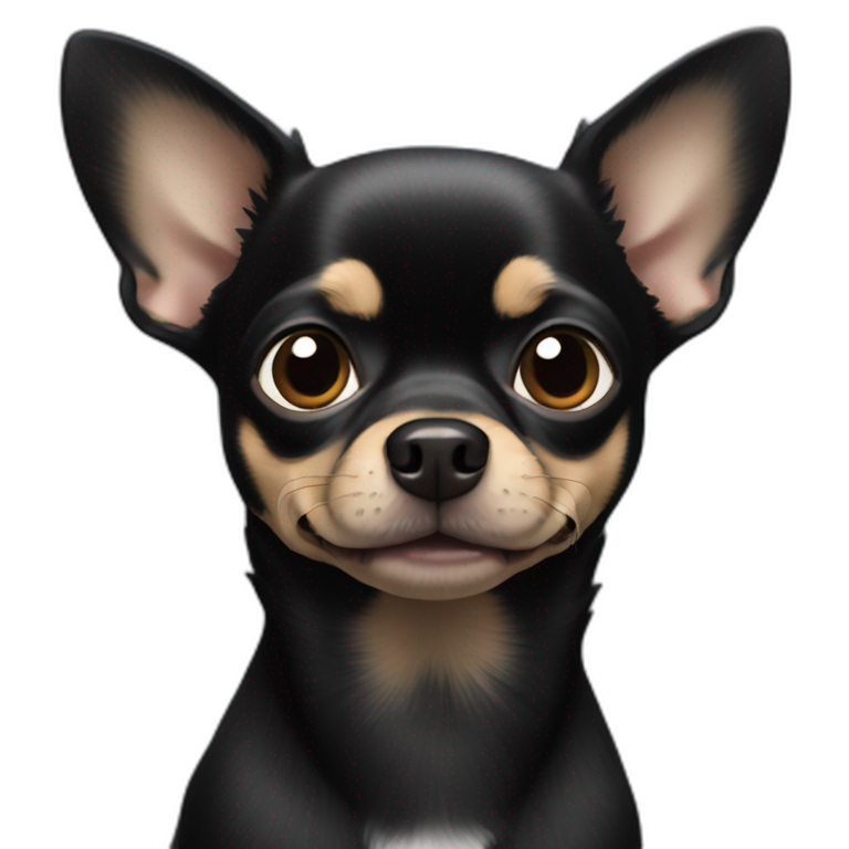 All Black Chihuahua emoji