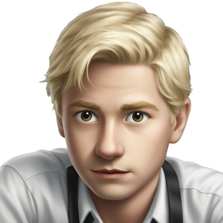 "blonde boy in white shirt" emoji
