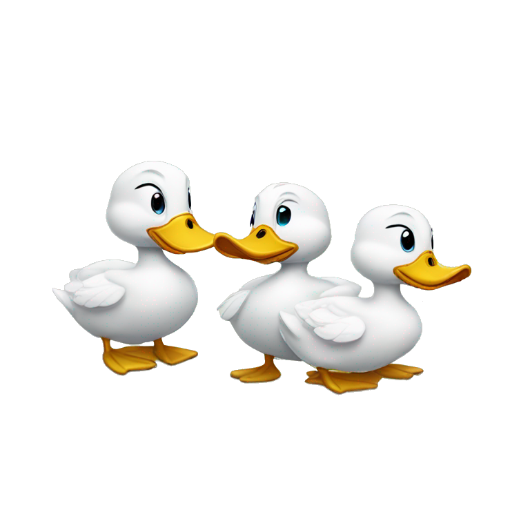 three ducks emoji