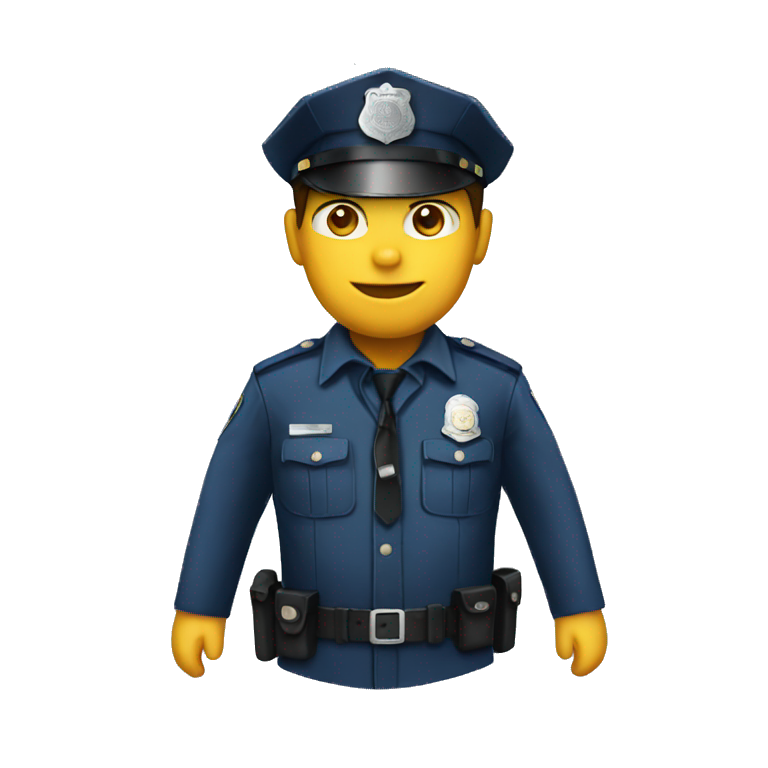 a police uniform clothes emoji