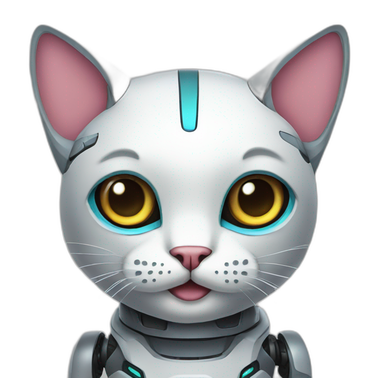 Robot cat emoji