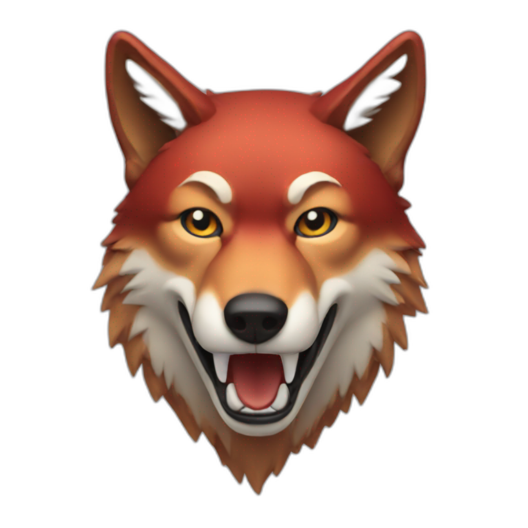 red wolf head emoji