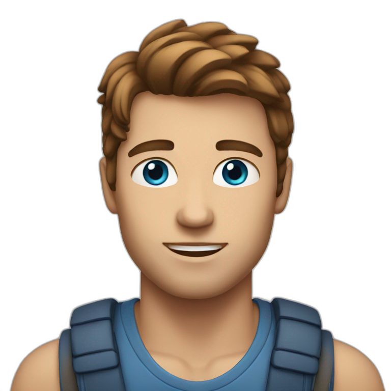 man-with-brown-hair-and-blue-eyes emoji